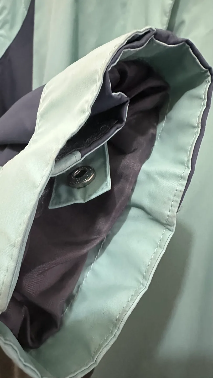 Like New|Free Country teal, navy hooded jacket waterproof,wind image indicator(9)