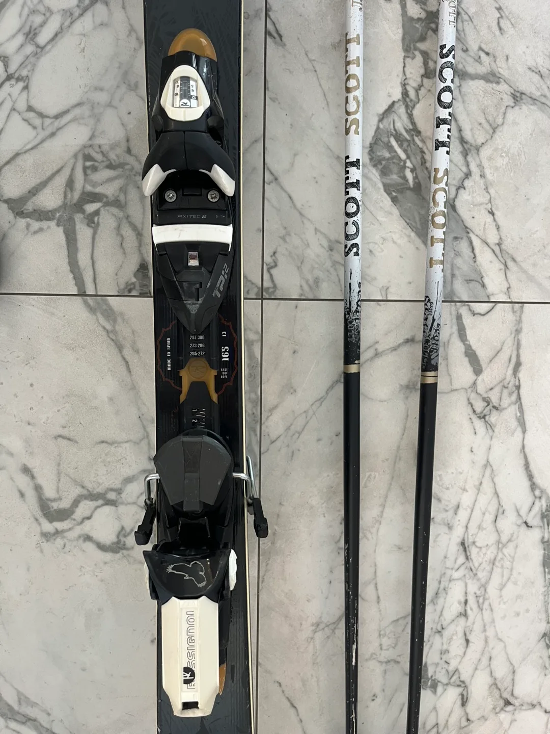 Rossignol Phantom 80 Skis, Salomon X Pro 100 Boots & Poles image indicator(2)