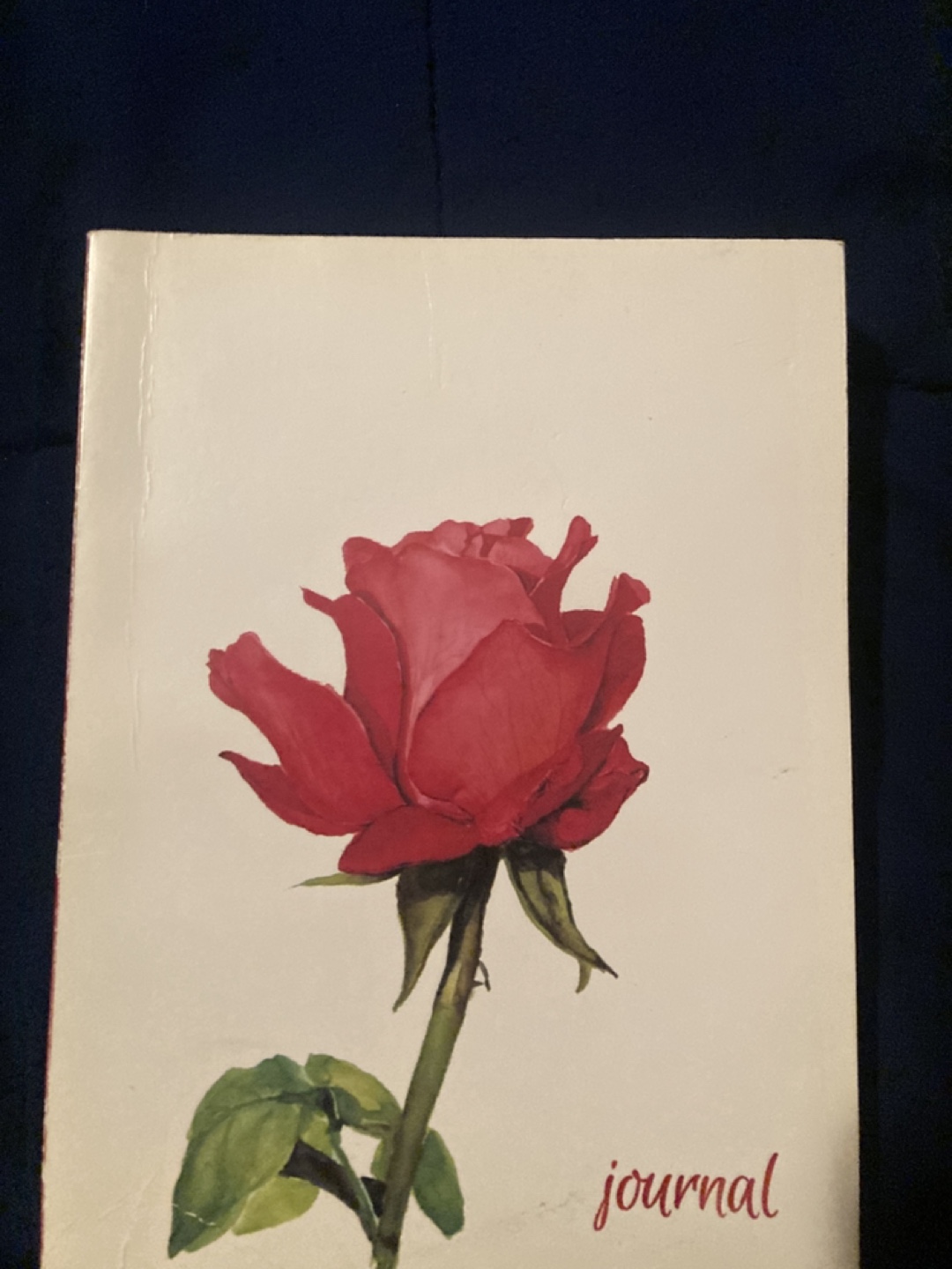 Vintage Journal with Rose Design - photo 2