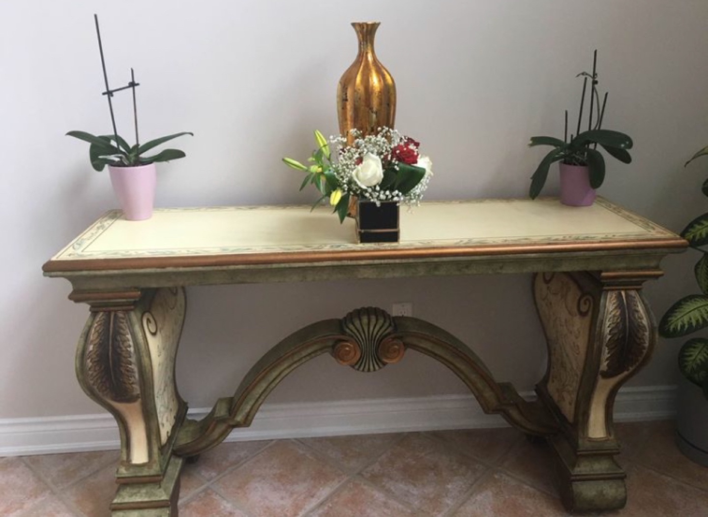 Vintage console table