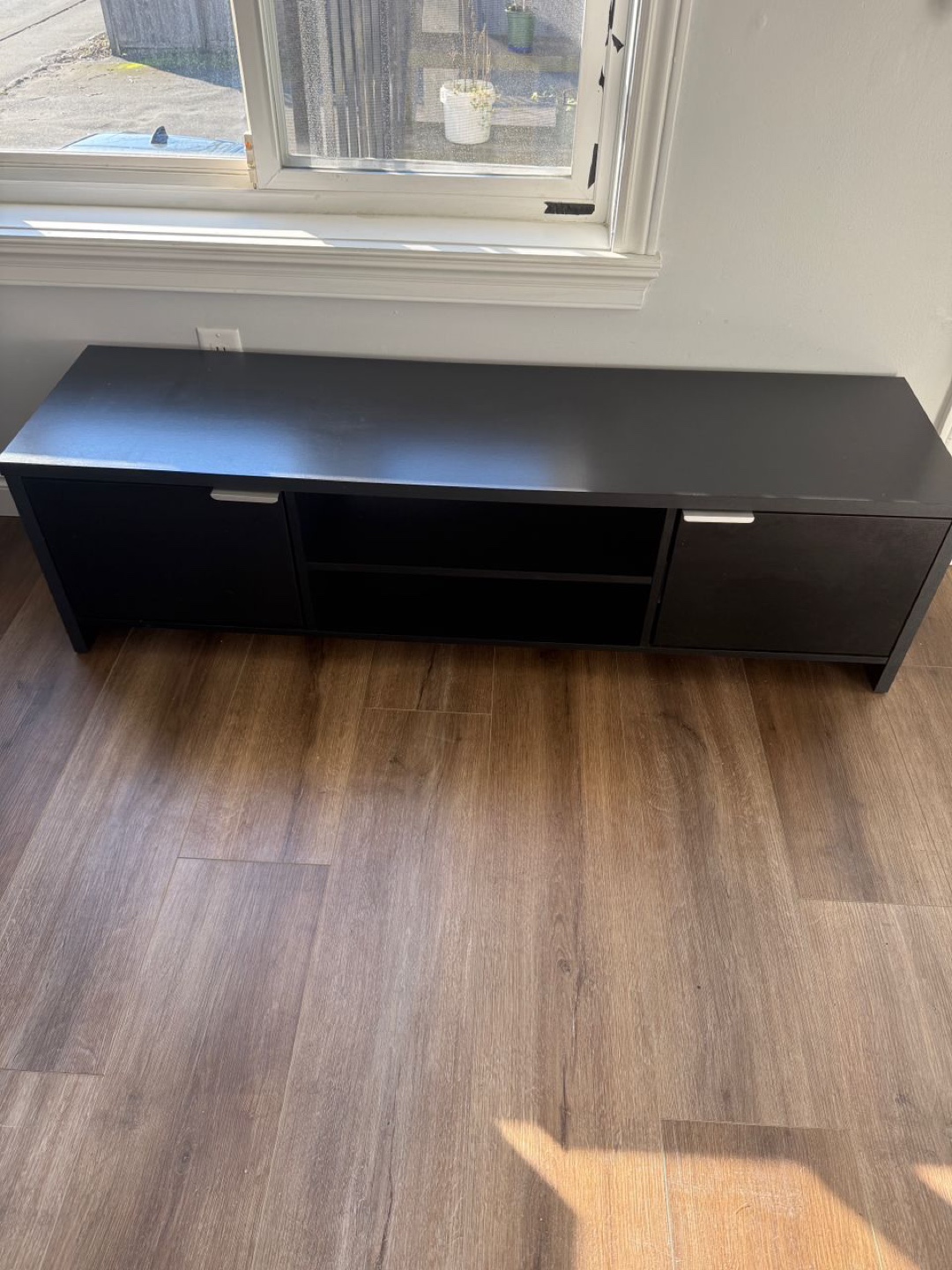 Black TV Stand with Storage