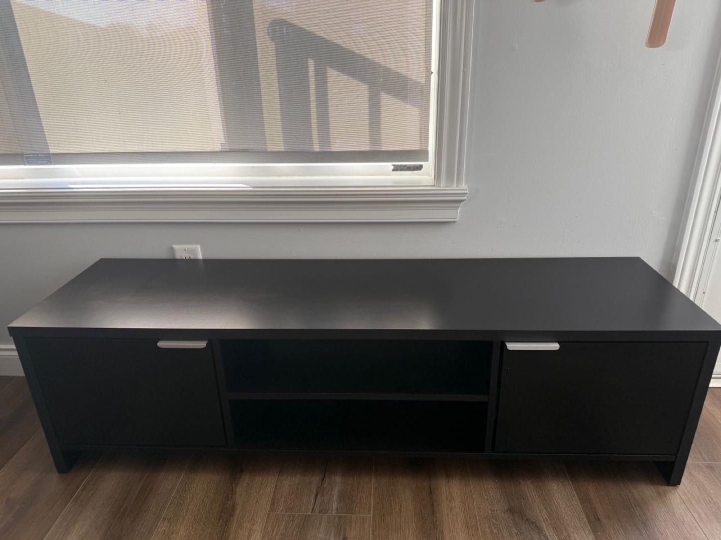 Black TV Stand with Storage - photo 5