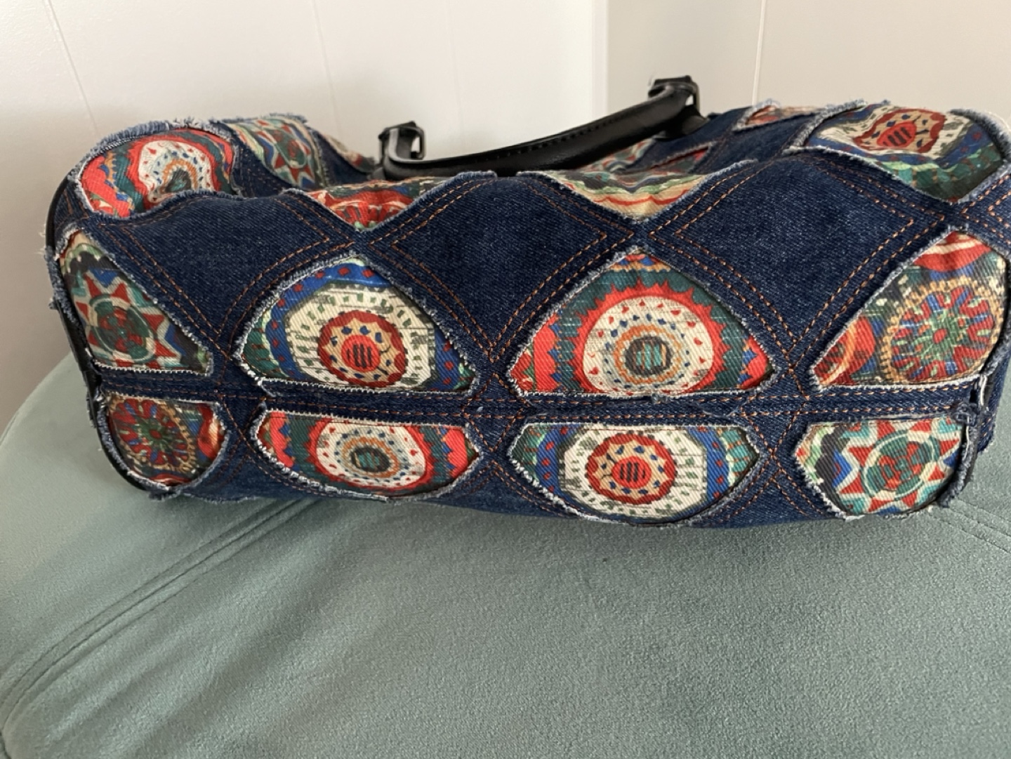 Desigual Denim Patchwork Handbag - photo 4
