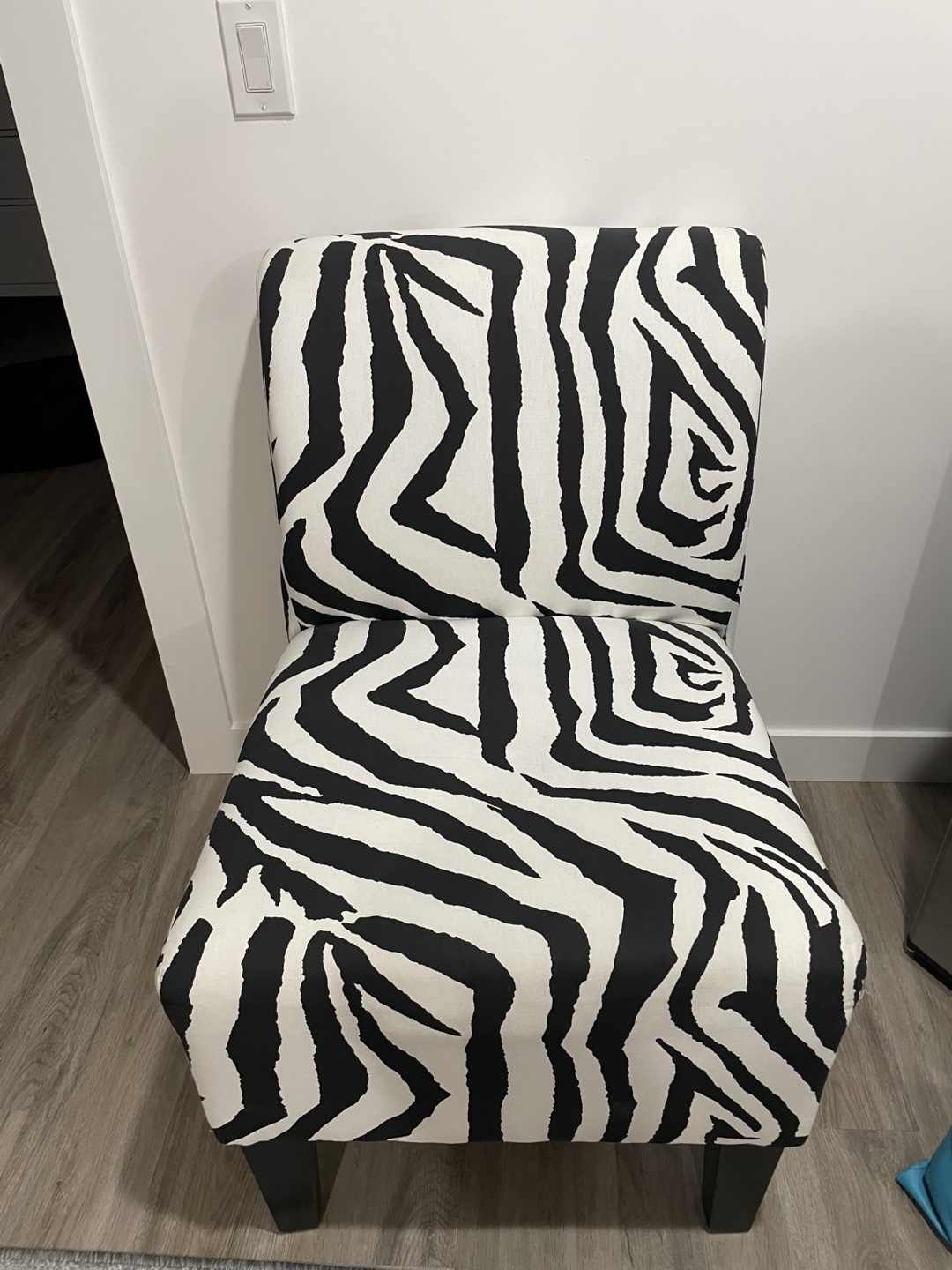 Zebra Print Accent Chair