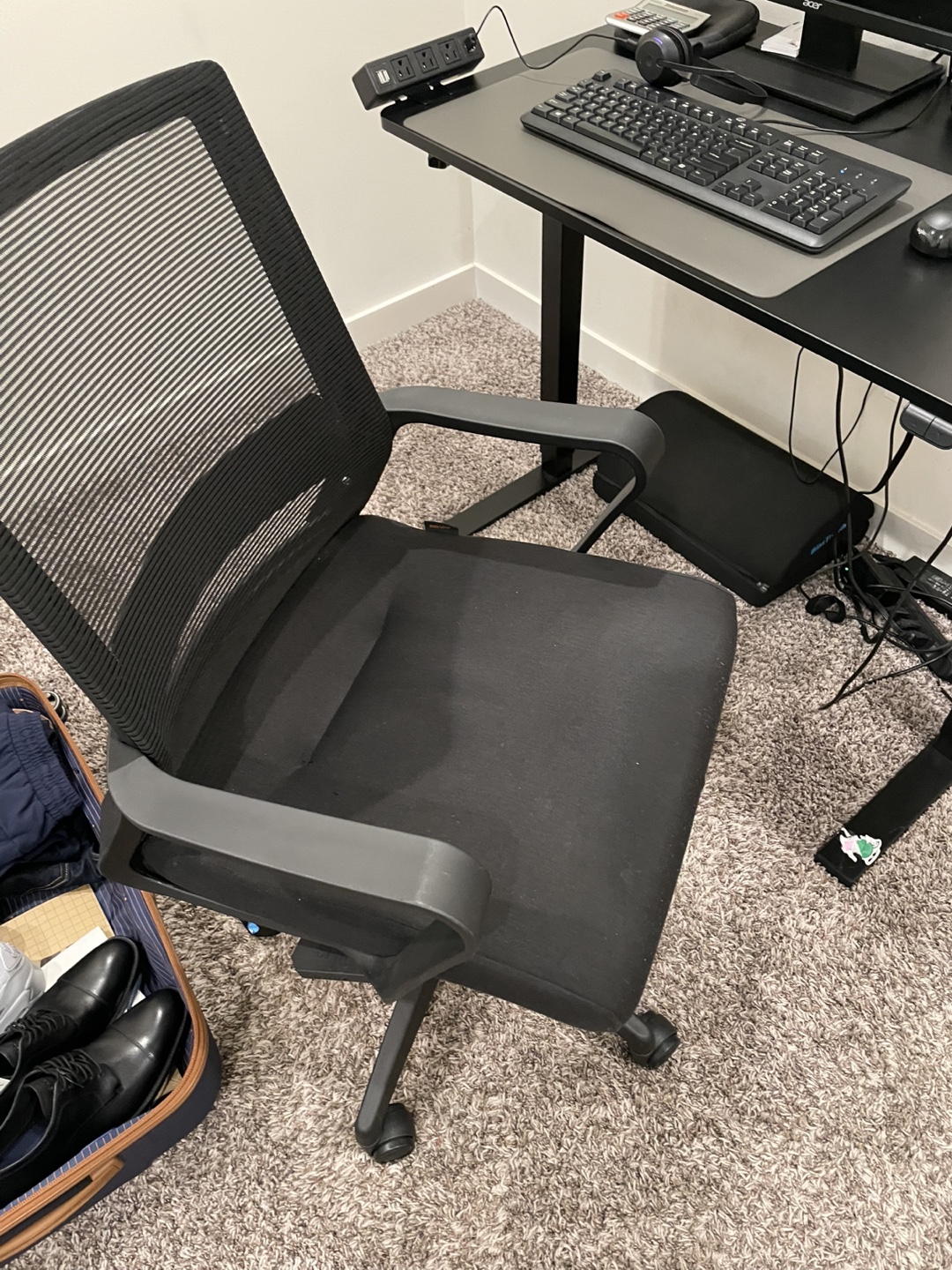 Standing Desk Complete with Power Outlet, Chair & Footrrst - photo 4