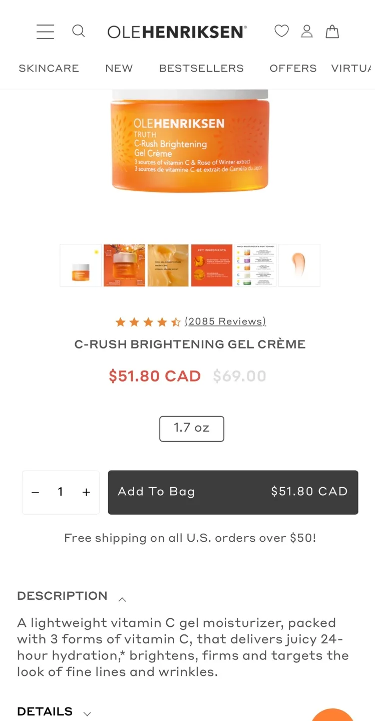 🍓NEW Beauty Set! REG $100+ OLEHENRIKSEN & Glow Recipe + FREE 🎁 image indicator(7)