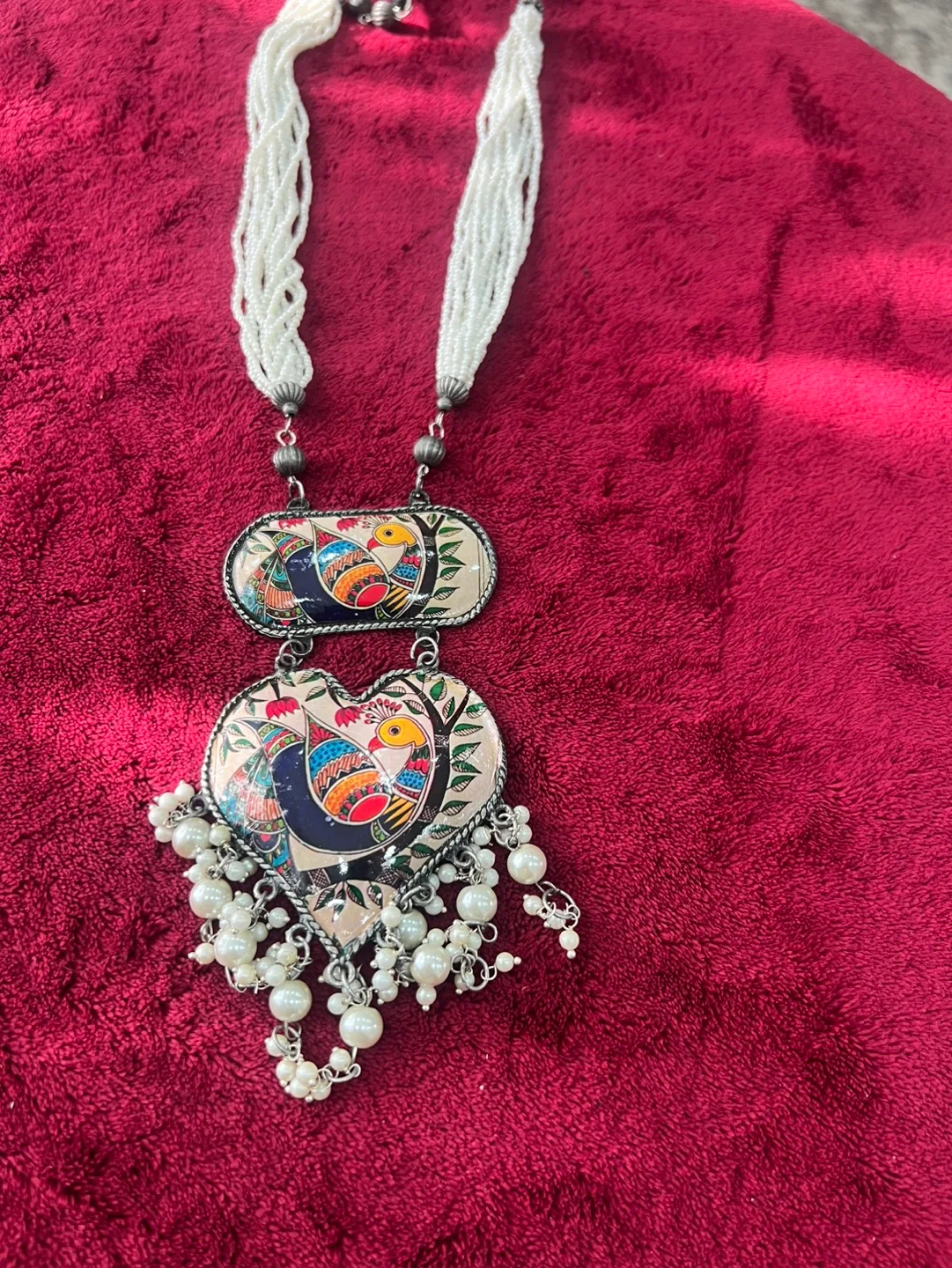 Oxidized Silver Necklace Sets with Earrings image indicator(7)