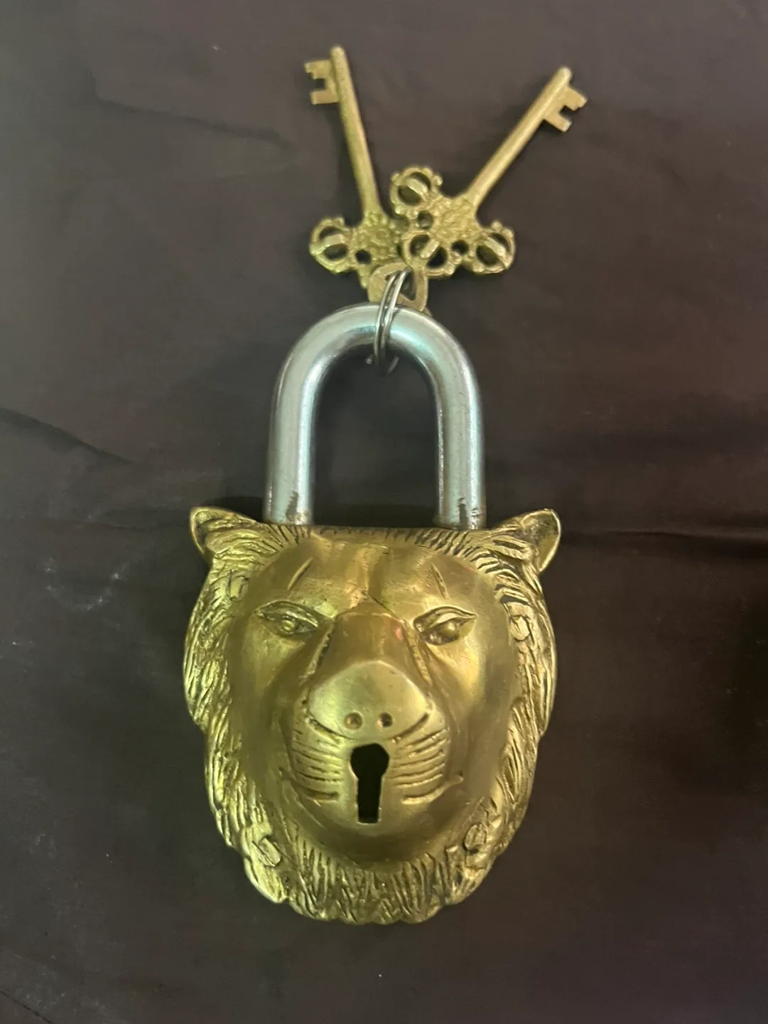 Brass Animal Padlocks with Keys - Lion, Elephant, Turtle image indicator(4)