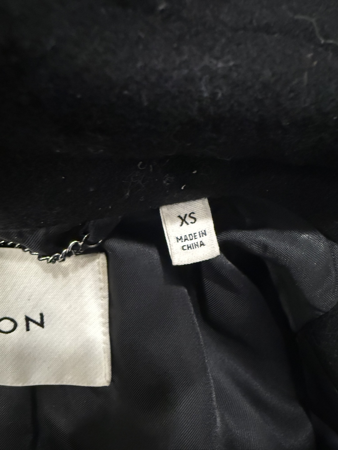 Babaton Atelier Black Wool Coat - Size XS - photo 5