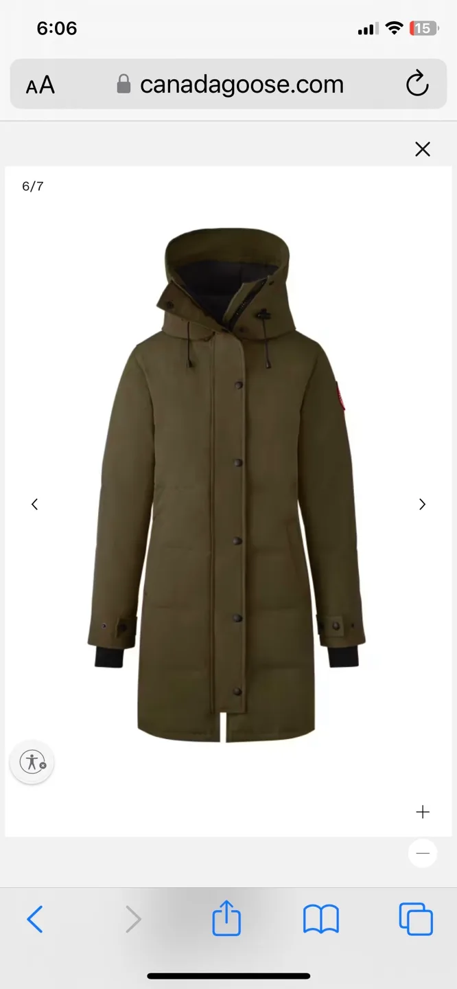 Canada Goose Women's Down Parka - Olive Green thumbnail