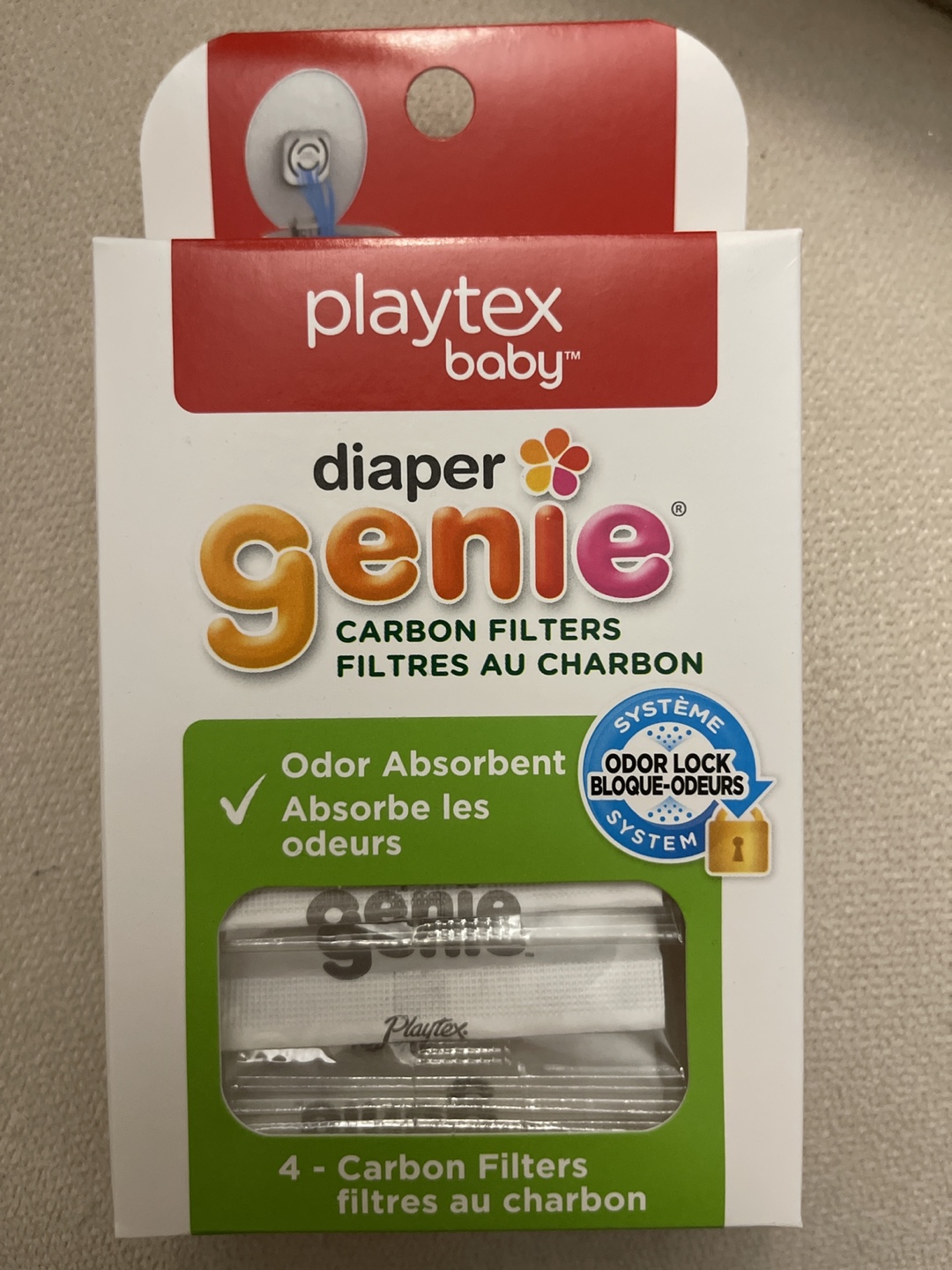 2 Playtex Baby Diaper Genie Carbon Filters