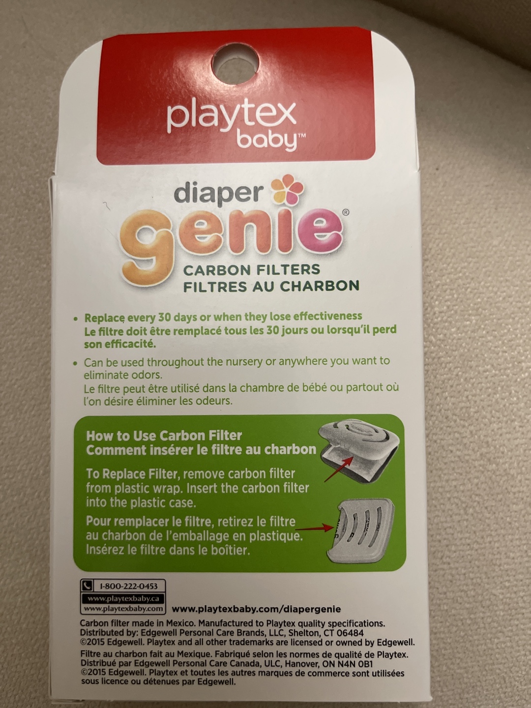 2 Playtex Baby Diaper Genie Carbon Filters - photo 2