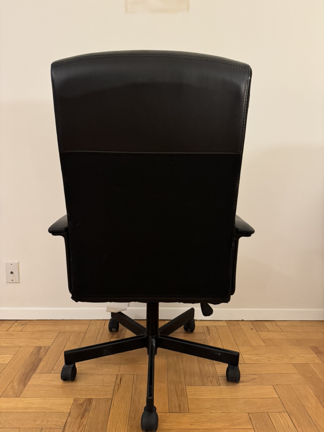 Black Leather Office Chair - photo 3