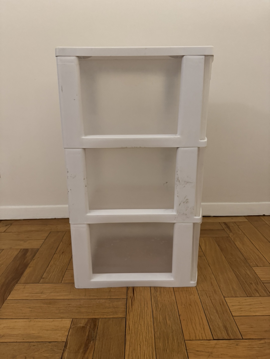 White 3-Drawer Plastic Storage Organizer - photo 2