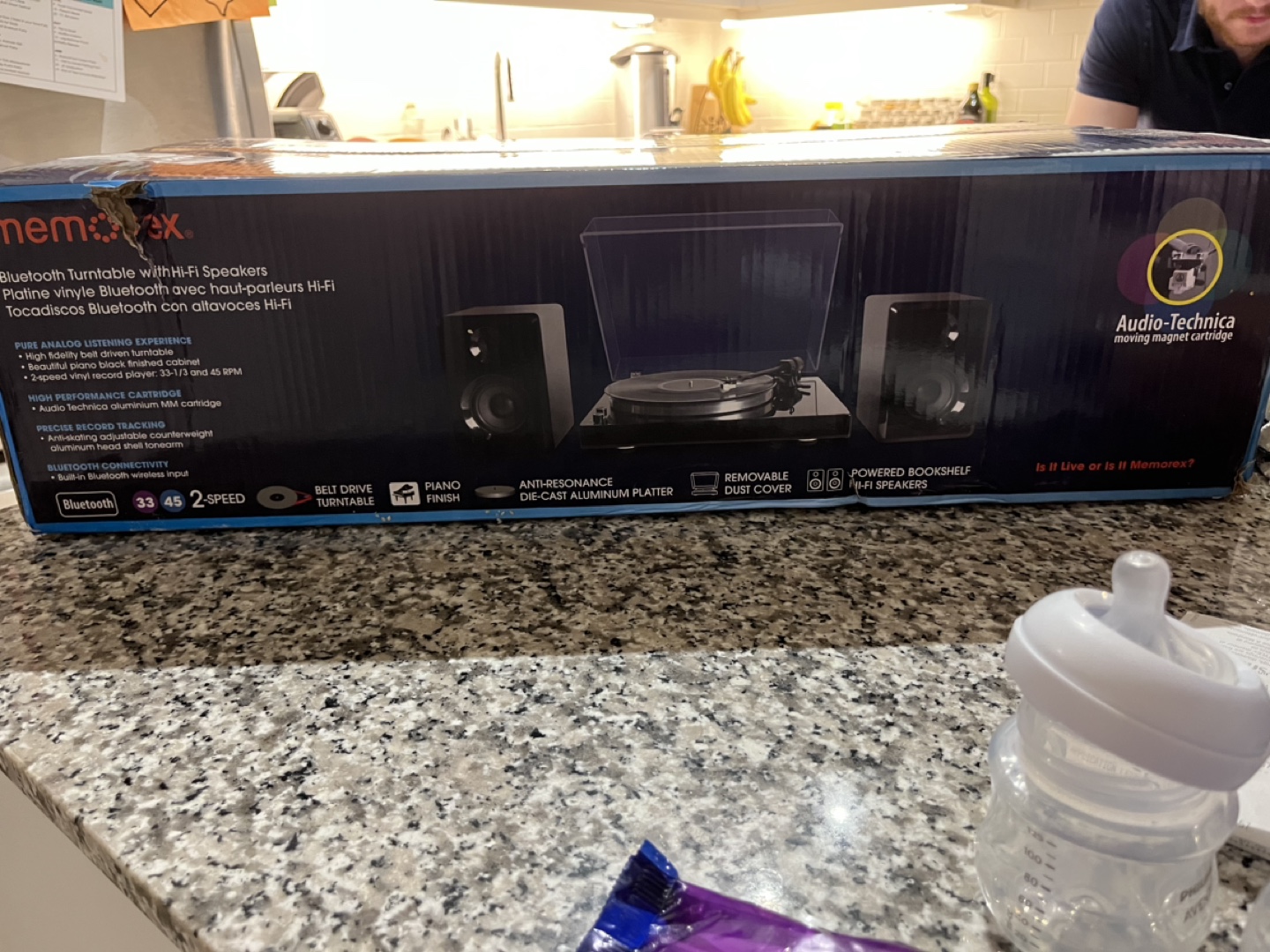 BRAND NEW Belt Drive Bluetooth Turntable & Stereo Shelf Speakers - photo 2
