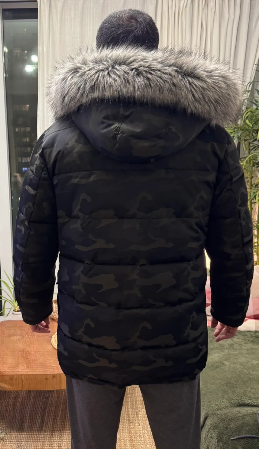 Calvin Klein Men’s winter Jacket with Faux Fur Hood image indicator(2)