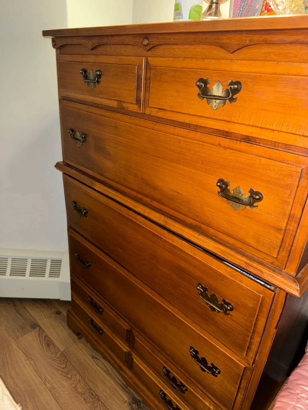 Tall Wooden Chest of Drawers image indicator(2)