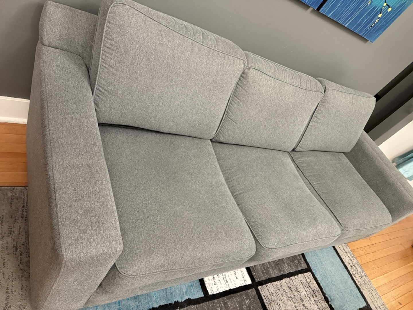 Grey Fabric Sofa - photo 2
