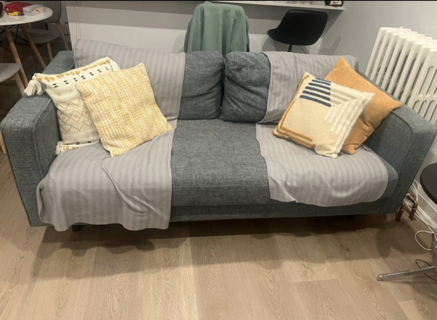Blue Fabric Sofa