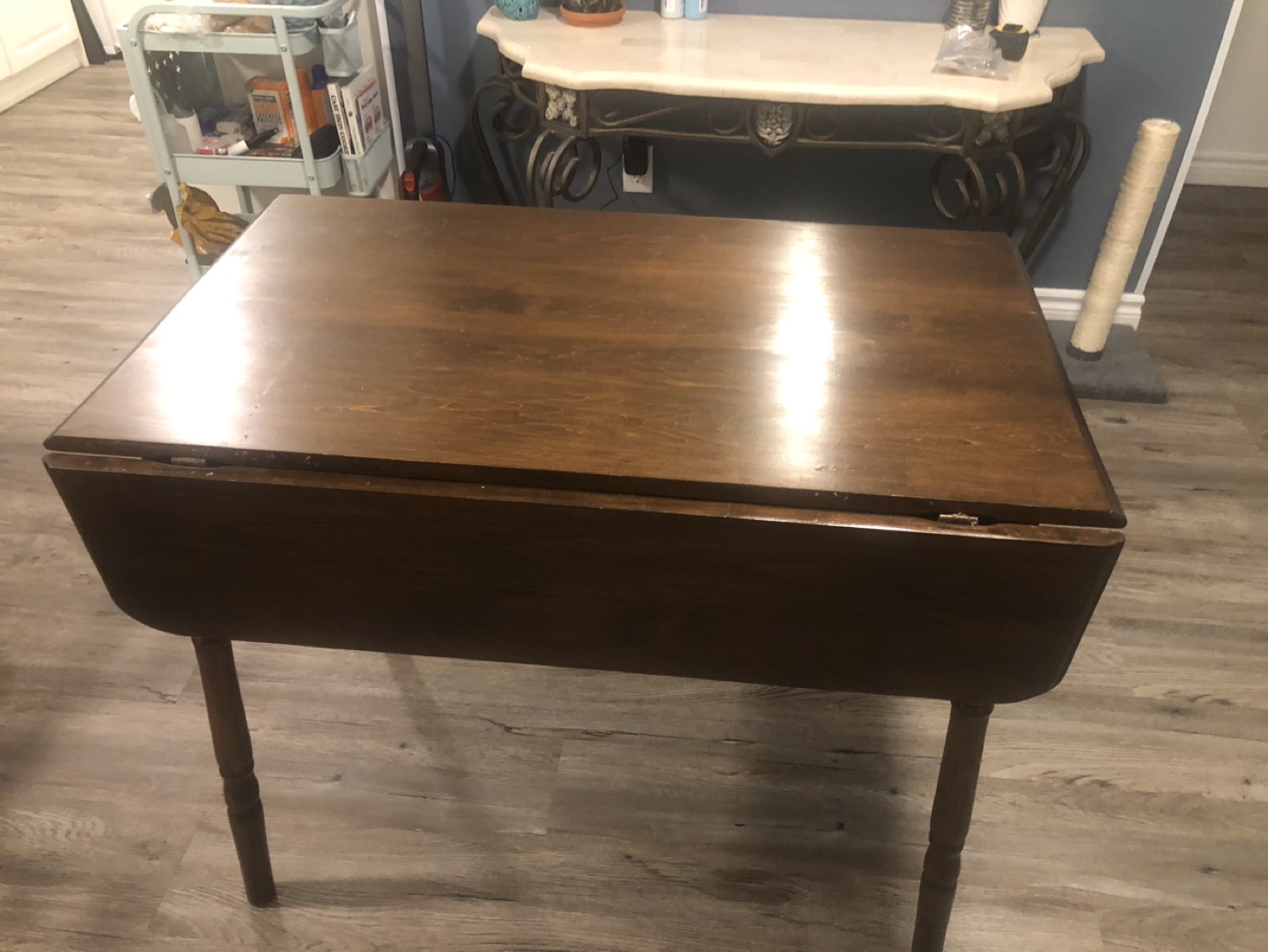 Vintage Wooden Drop Leaf Table - photo 4