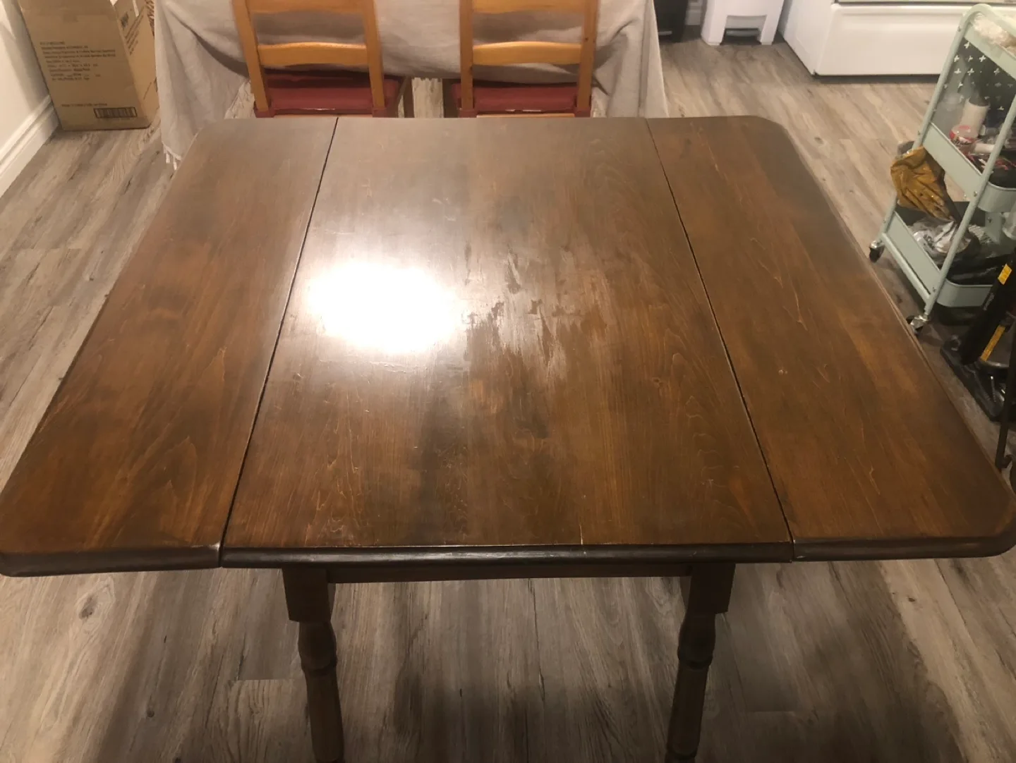 Vintage Wooden Drop Leaf Table thumbnail