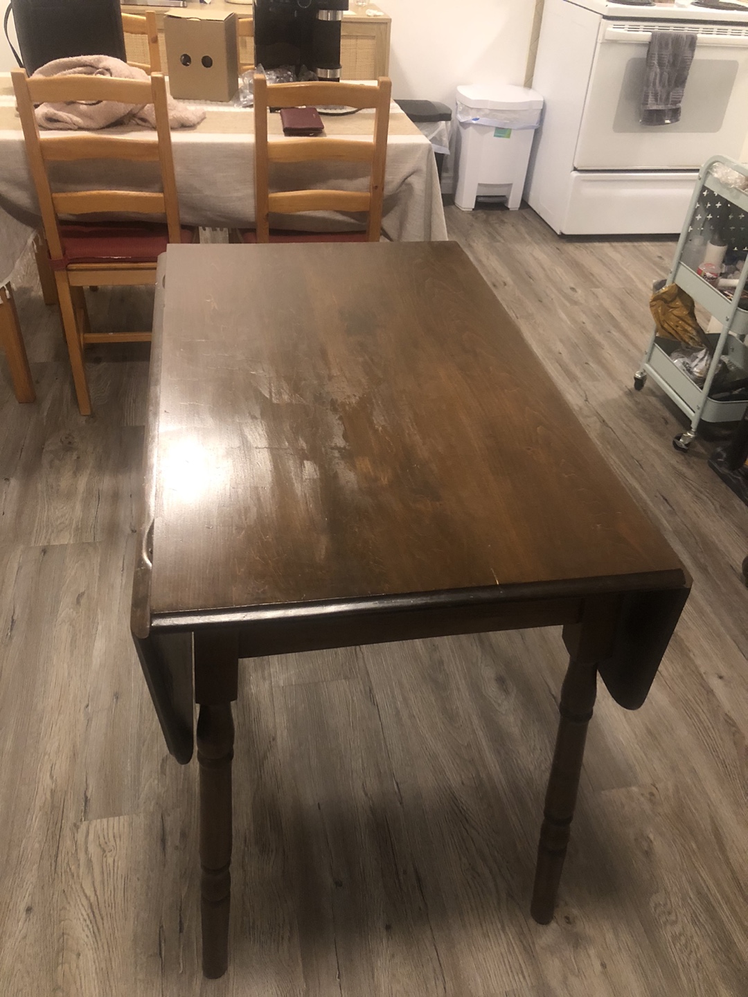 Vintage Wooden Drop Leaf Table - photo 3