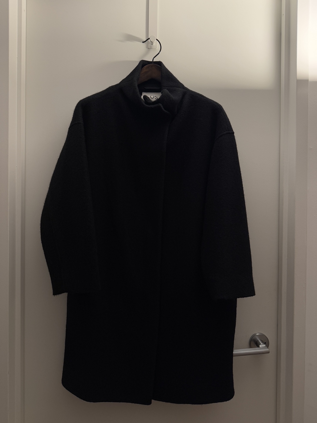 COS Funnel Neck 100% Wool Coat, XS