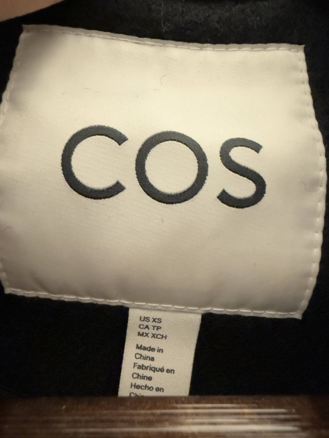 COS Funnel Neck 100% Wool Coat, XS - photo 5