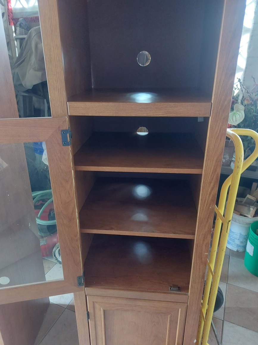 Pair of Wooden Entertainment Cabinets - photo 4