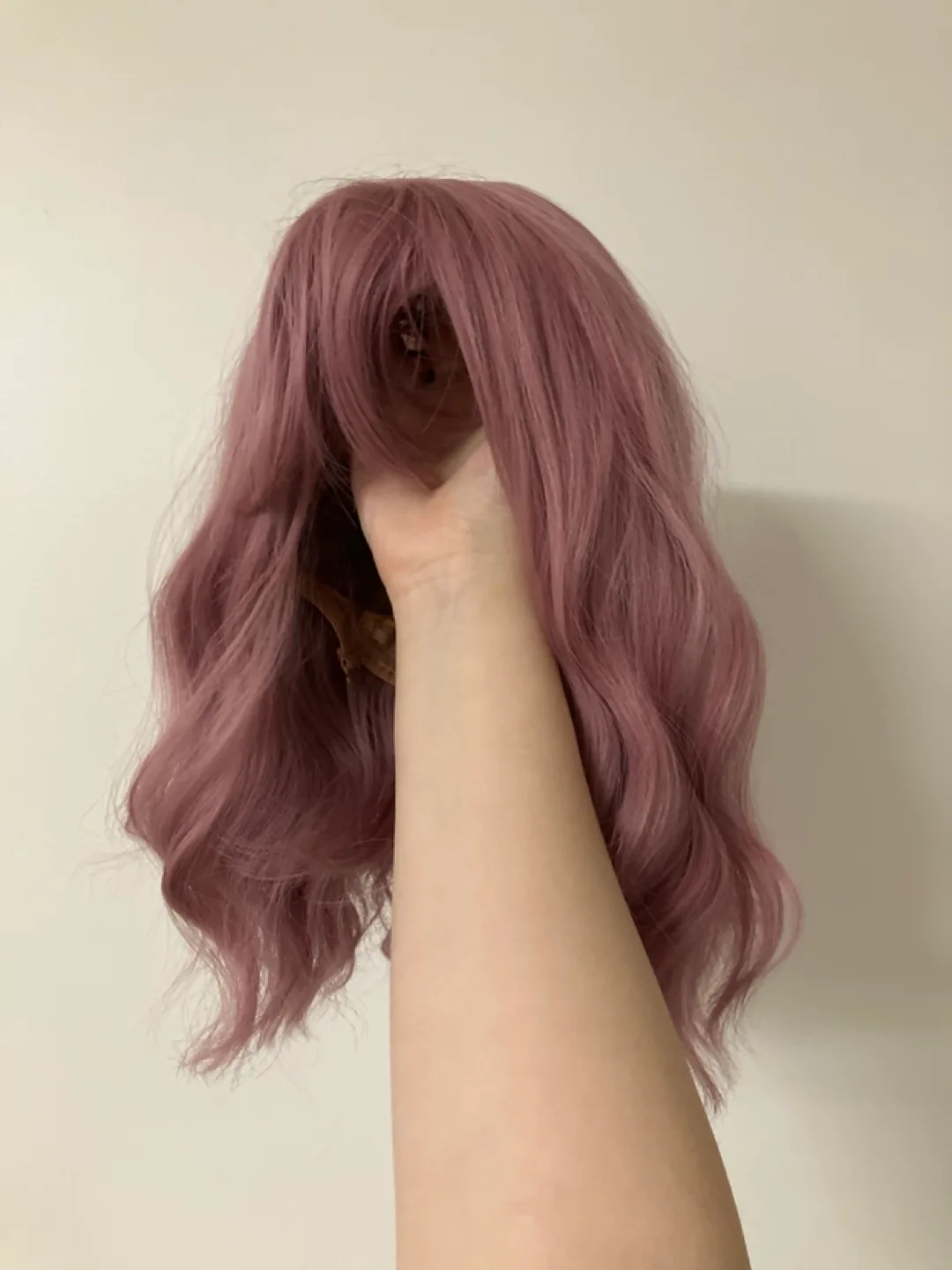 (ALL 3 WIGS FOR 25) Dusty Rose Wavy Bob Wig image indicator(2)