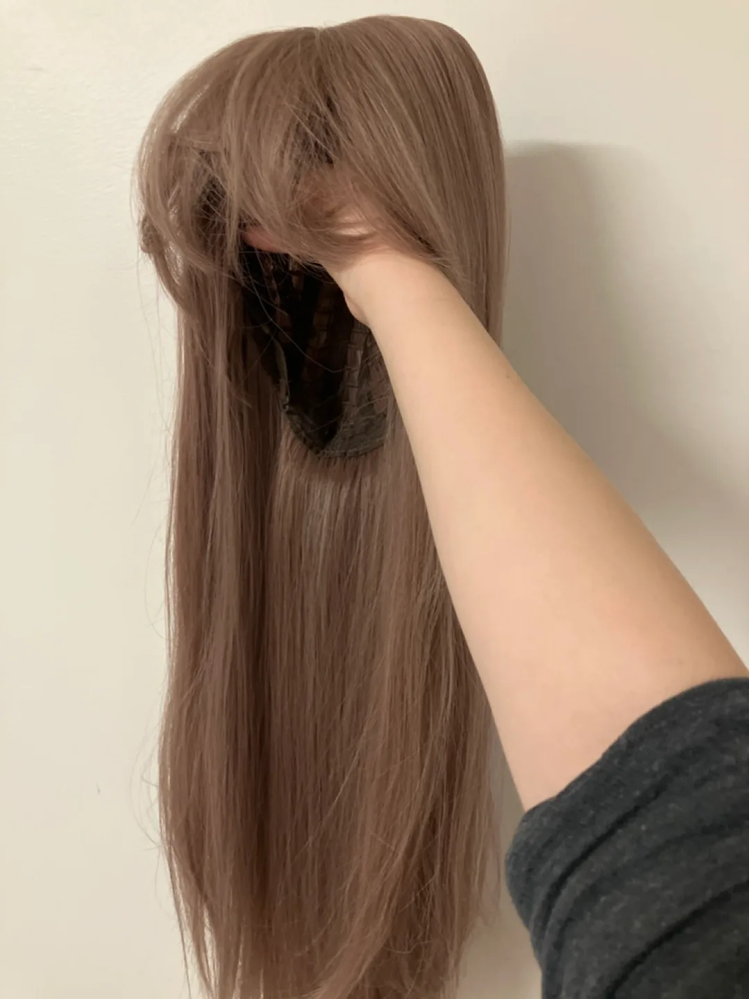 (ALL 3 WIGS FOR 25) Long Brown Wig with Bangs image indicator(2)