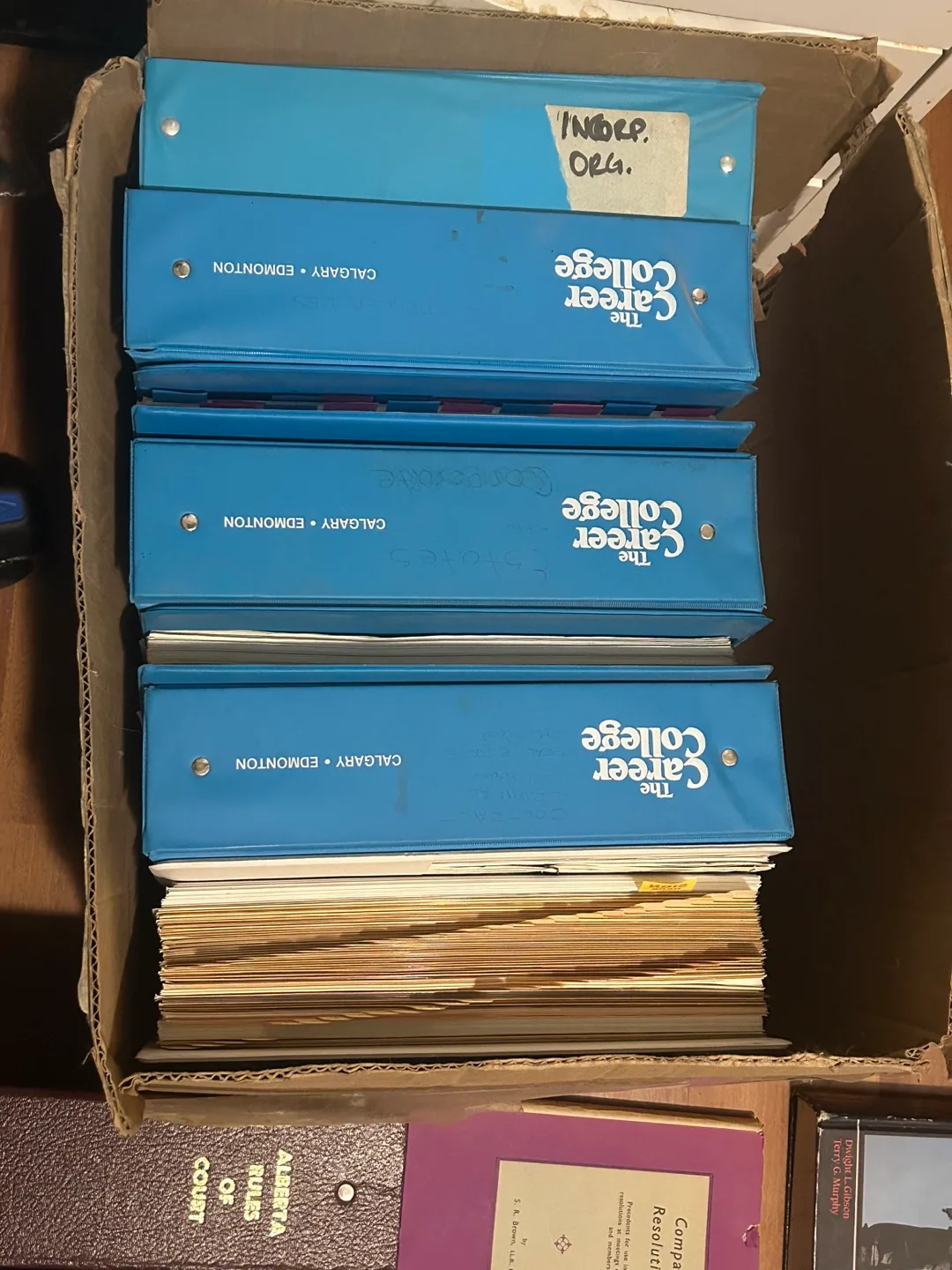 Collection of Law and Business Textbooks and School Binders image indicator(2)