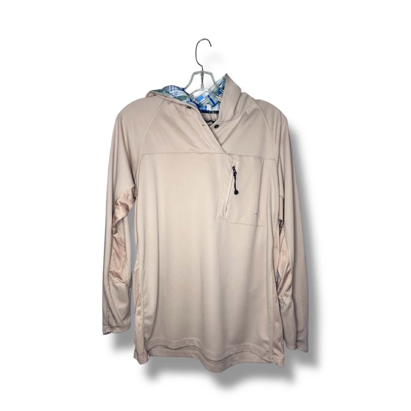True Flies Women's Activewear XL Hoodie - 100% Polyester, Beige - photo 3