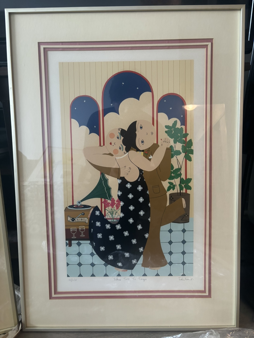 Vintage Art “Takes two to Tango by John Lim”