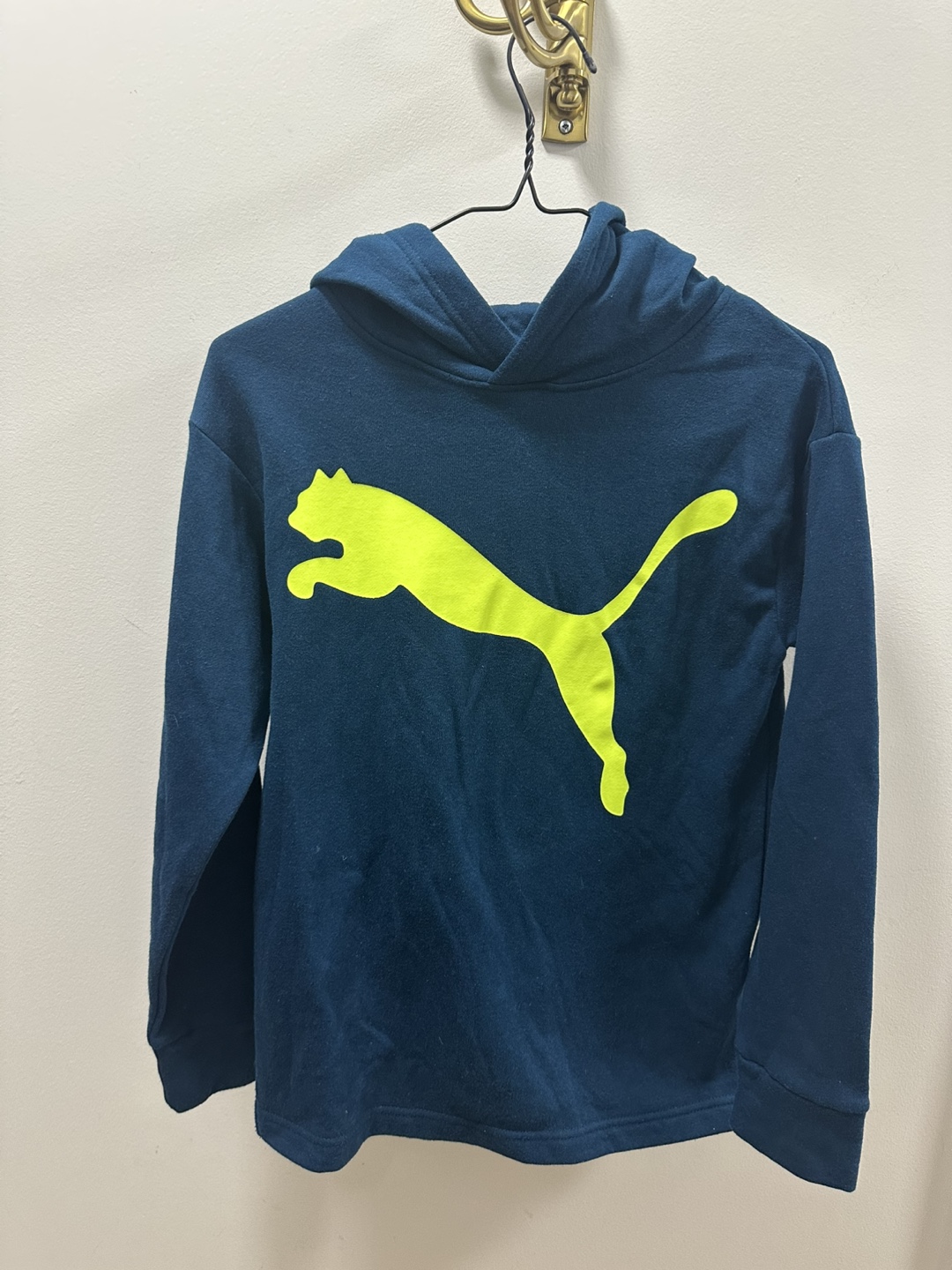 Puma Hoodie, Teal/Neon Yellow - photo 3