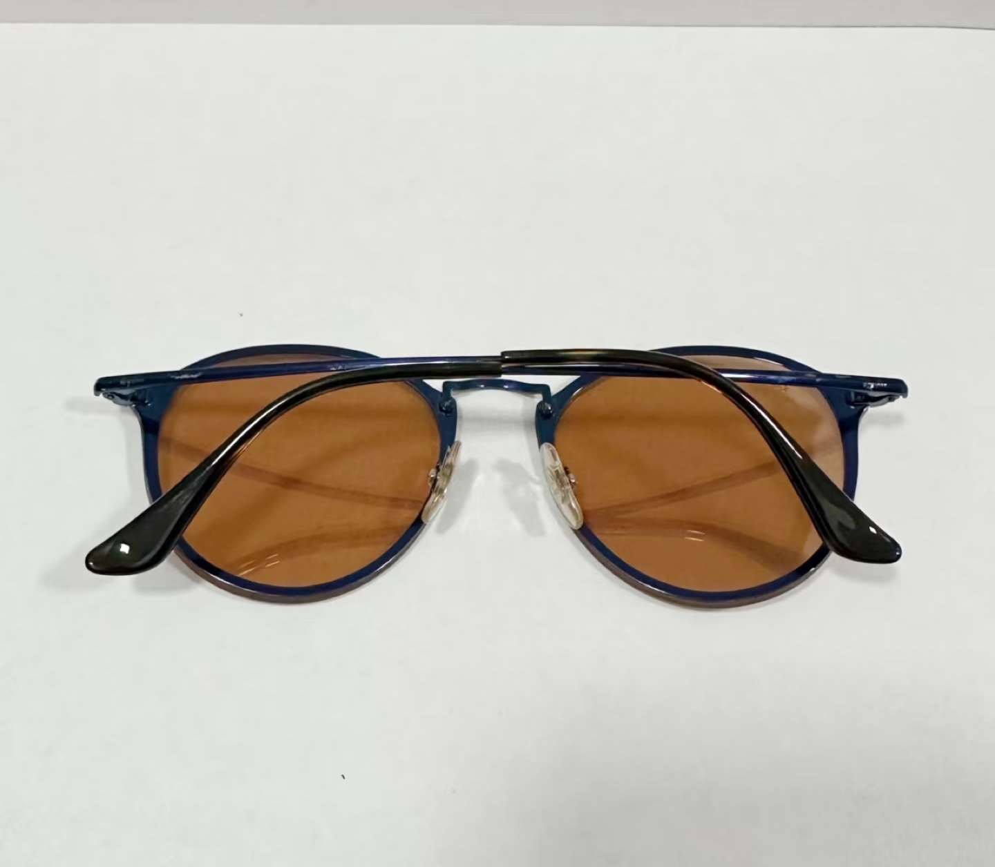 Ray-Ban Round Sunglasses - Blue Frame, Gradient Lenses - photo 2