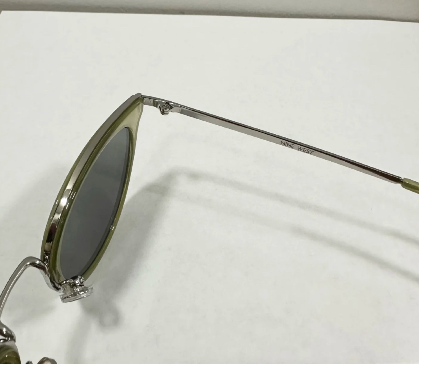 Nine West Olive Green Cat Eye Sunglasses - photo 4