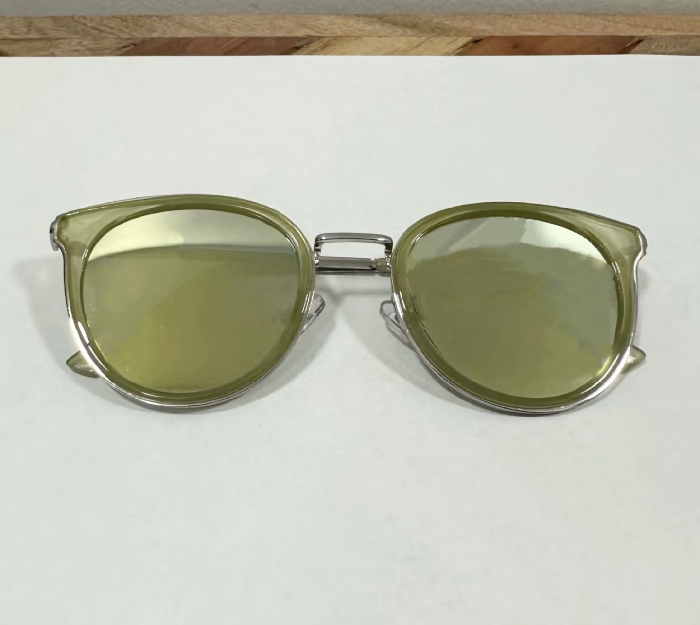 Nine West Olive Green Cat Eye Sunglasses
