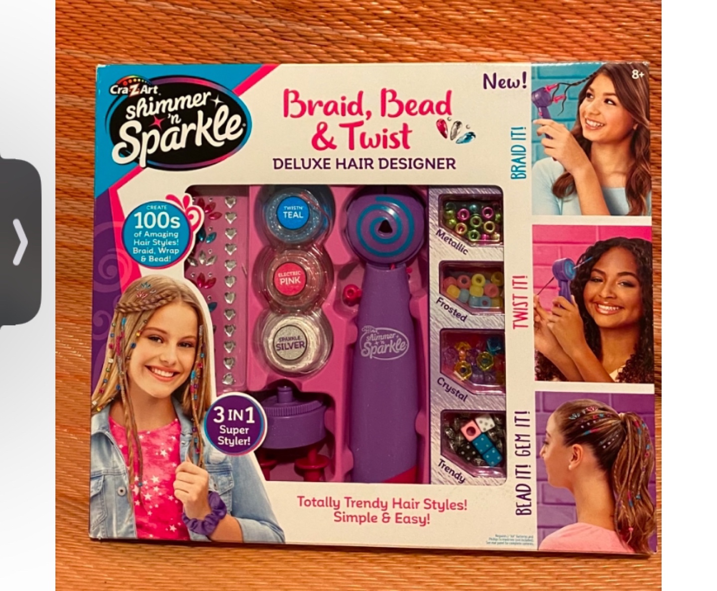 Cra-Z-Art Shimmer 'n Sparkle Braid, Bead & Twist Deluxe Hair