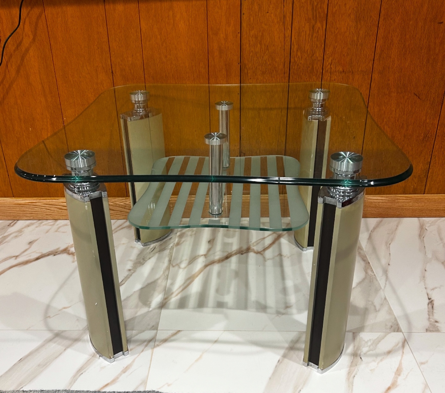 Glass & Metal Coffee Table