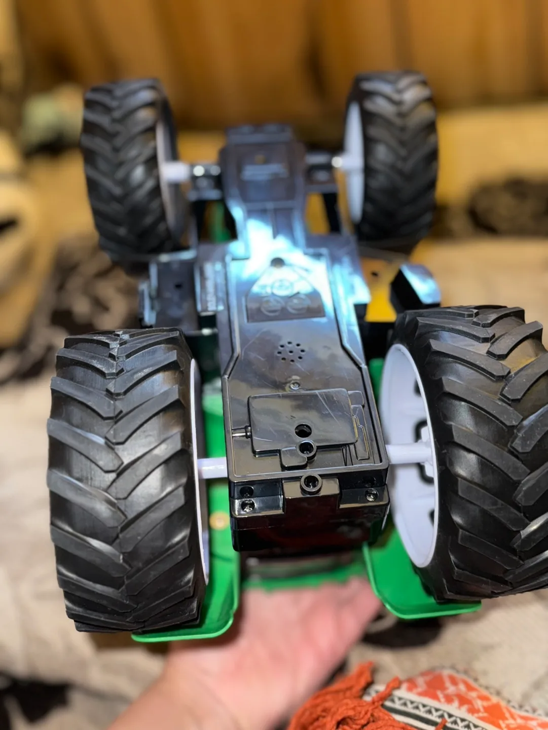 Green Toy Tractor with Lights image indicator(2)