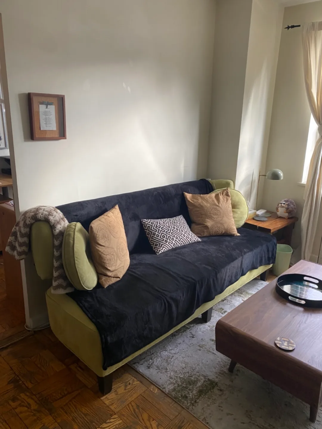 Mid-Century Modem Light Green Sofa image indicator(2)