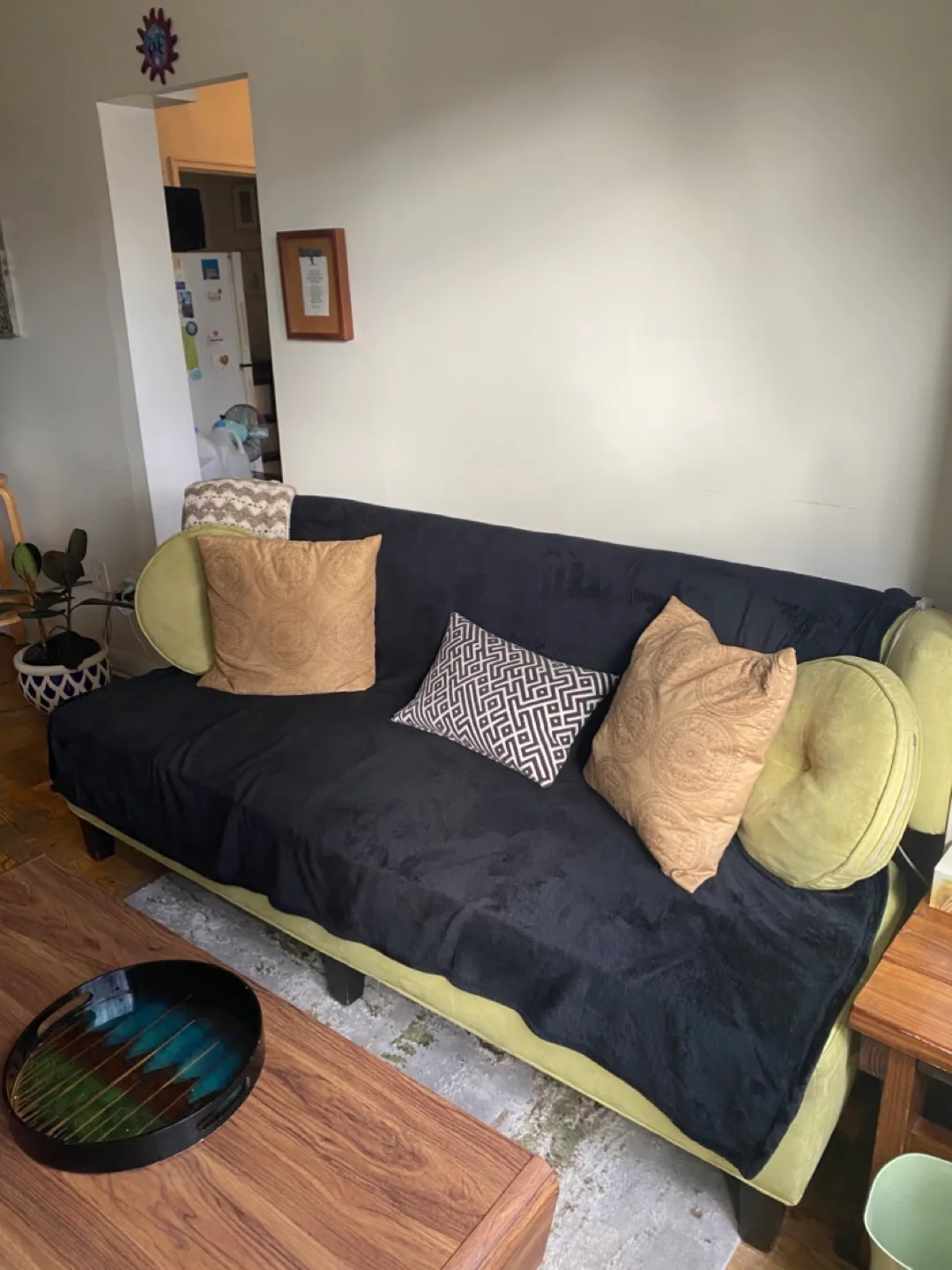 Mid-Century Modem Light Green Sofa image indicator(3)