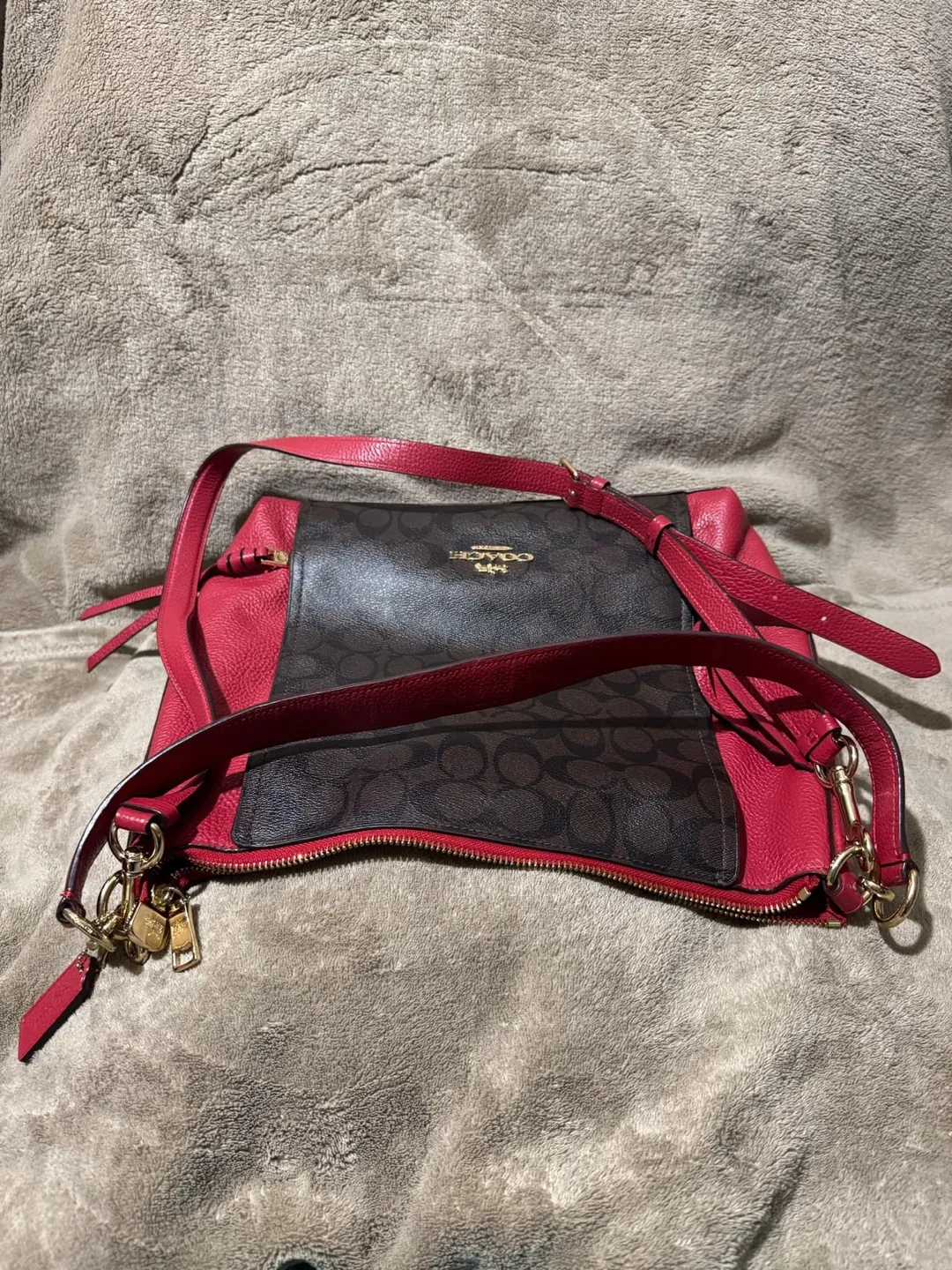 COACH Marlon Hobo in Signature Canvas image indicator(6)