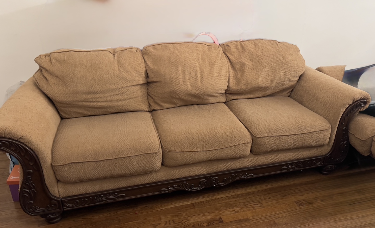 Ashley Beige 2 Sofas and 1 love seat