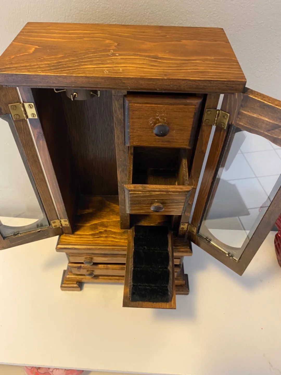 Vintage Wooden Jewellery Armoire image indicator(5)