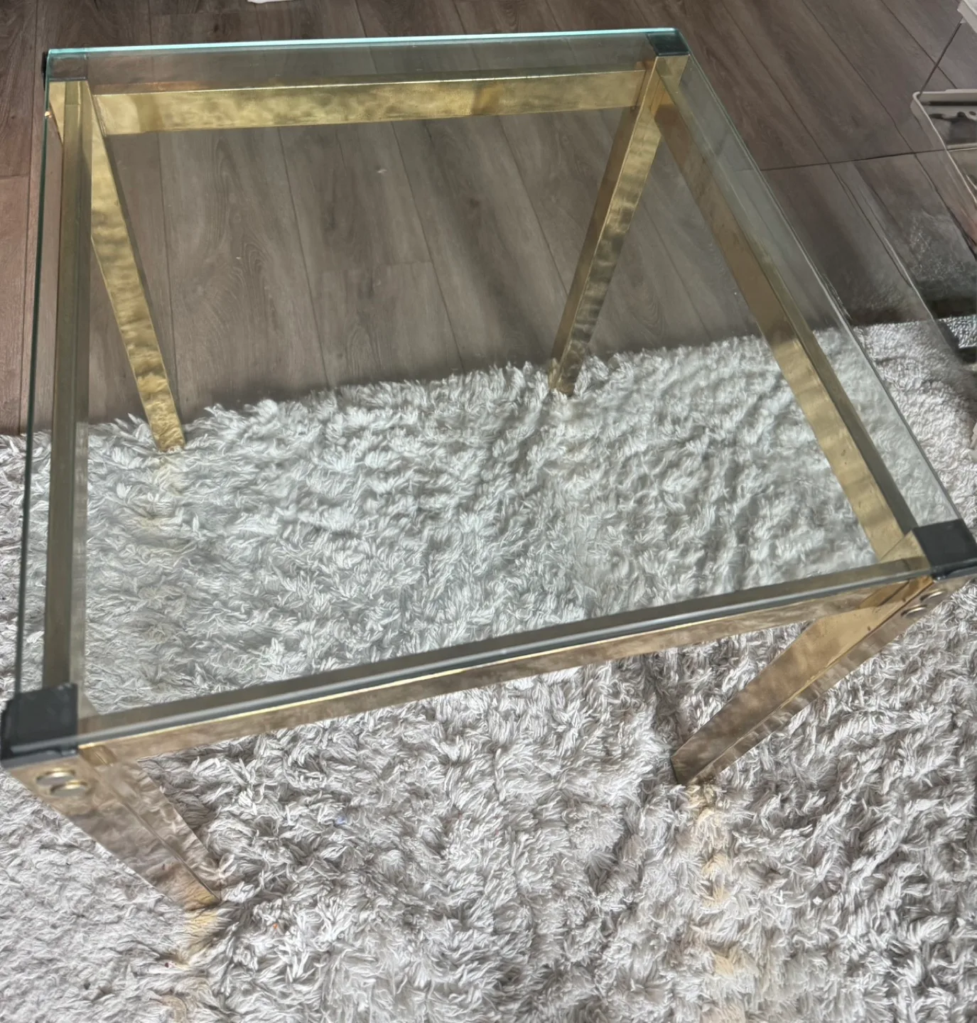 Gold and Glass Coffee Table thumbnail