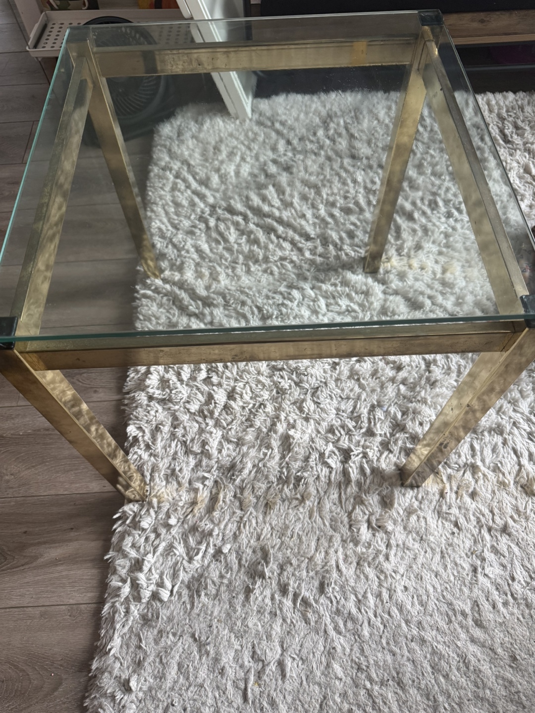 Gold and Glass Coffee Table - photo 3