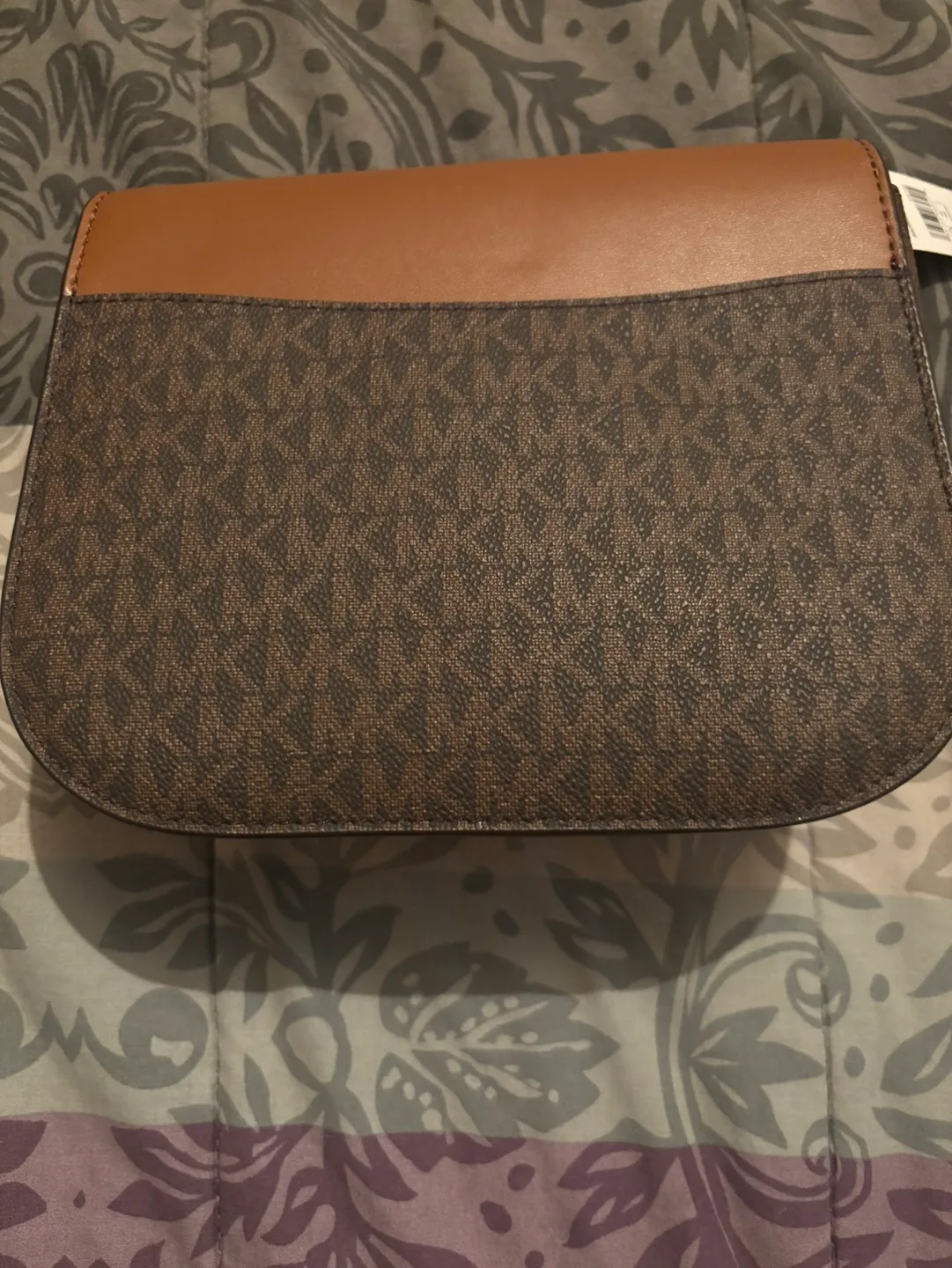 Michael Kors Brown and Tan Crossbody Bag image indicator(2)