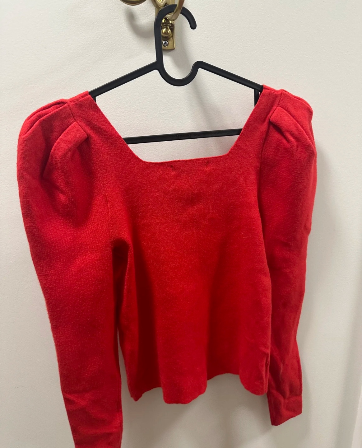 Banana Republic Red Puff-Sleeve Sweater - photo 3